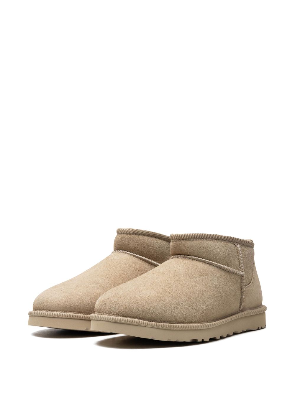 UGG Classic Ultra Mini Suede Brown Boots – side view -All About Eg-1