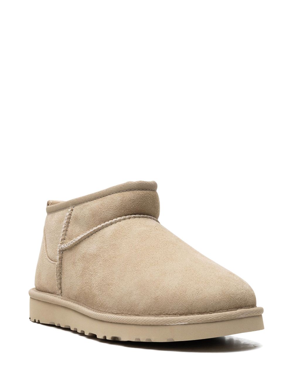 UGG Classic Ultra Mini Suede Brown Boots – side view -All About Eg-5