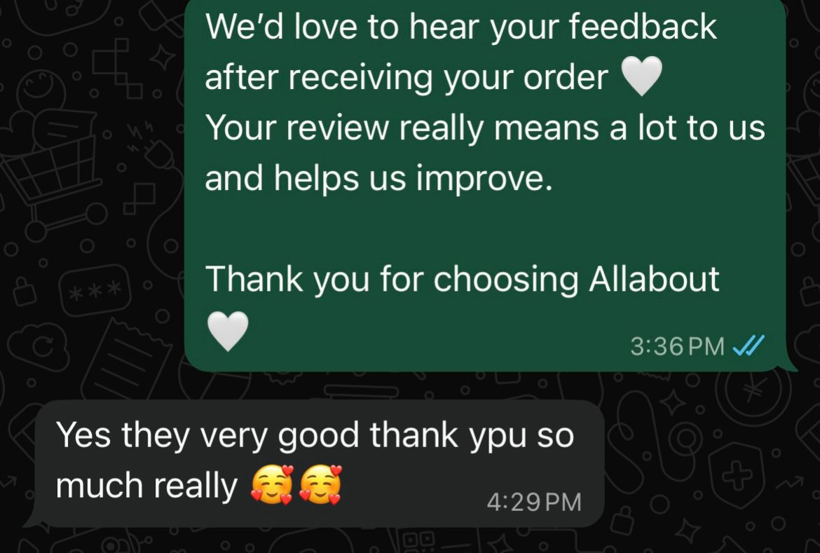 Customer feedback