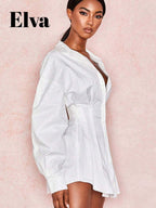 Women's Elegant Fitted-Waist Long-Sleeve Shirt – Chic Autumn Office & Daily Style