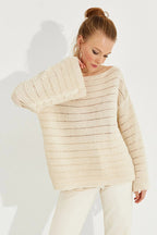 Women's Vanilla Lace Knit Top