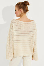 Women's Vanilla Lace Knit Top