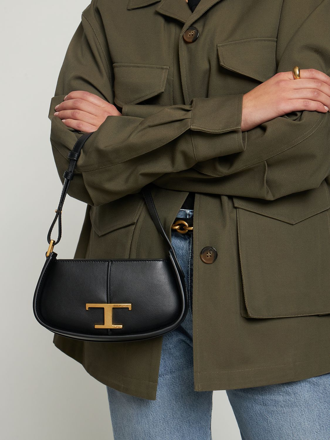 Tod's Micro Deni Lume leather top handle bag - All About Eg