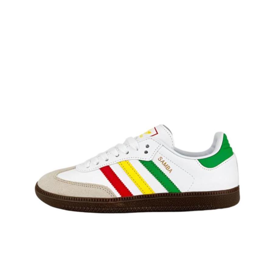 Adidas Samba OG Rasta Pack Sneakers - White - All About Eg