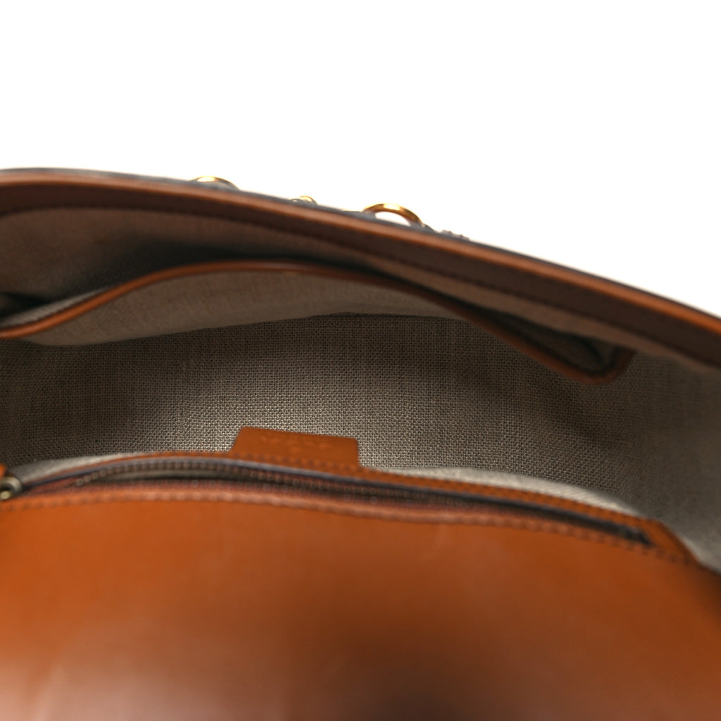 Gucci Monogram Medium Lady Web Shoulder Bag Beige Cuir - All About Eg