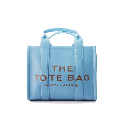 Marc Jacobs Women Light Blue Small Debossed Tote - All About Eg