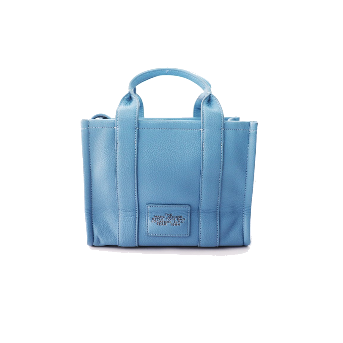 Marc Jacobs Women Light Blue Small Debossed Tote - All About Eg