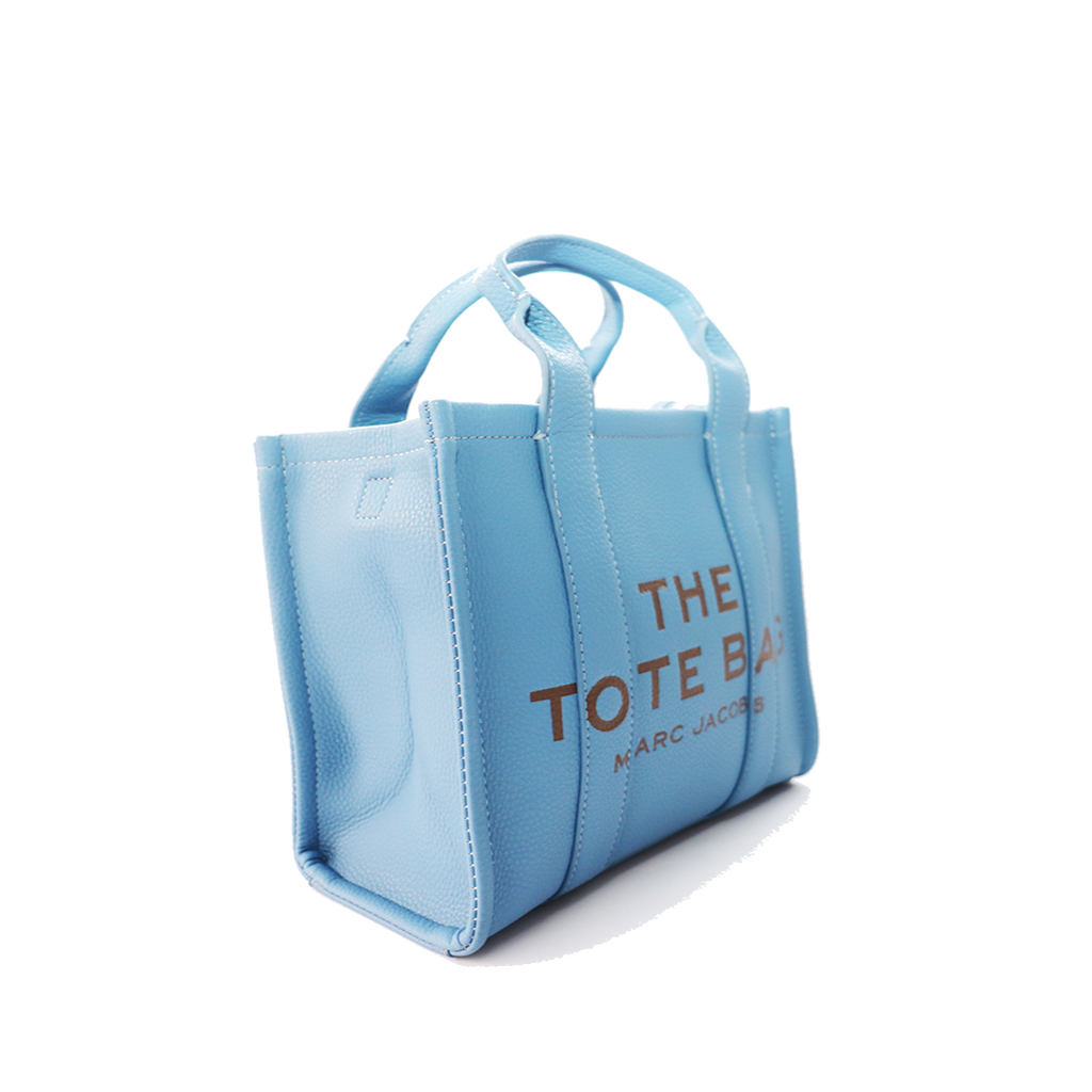 Marc Jacobs Women Light Blue Small Debossed Tote - All About Eg