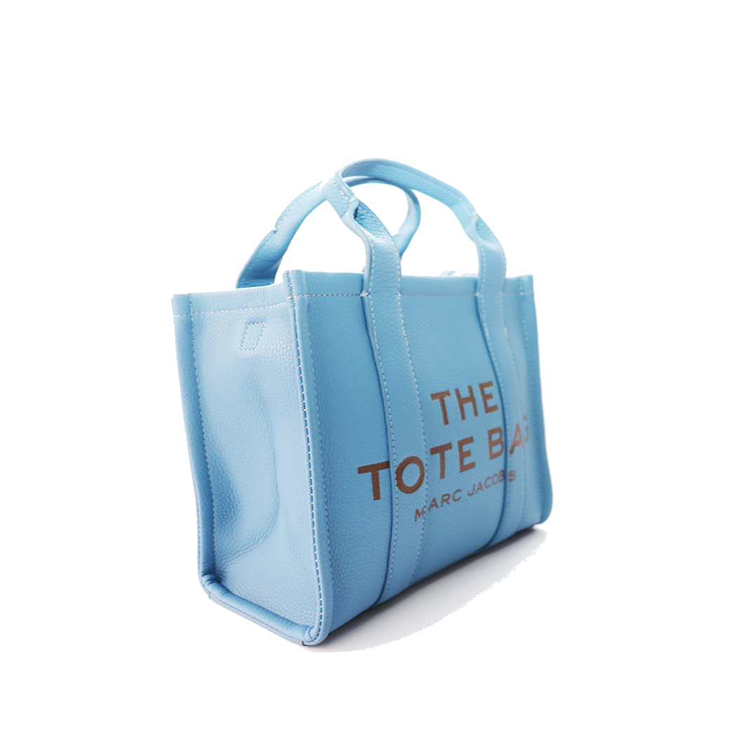 Marc Jacobs Women Light Blue Small Debossed Tote - All About Eg