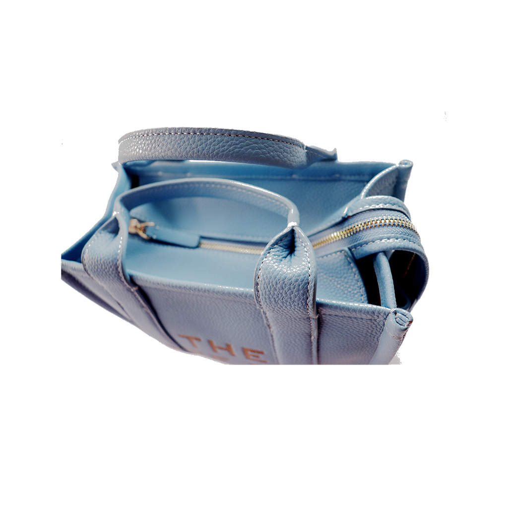 Marc Jacobs Women Light Blue Small Debossed Tote - All About Eg