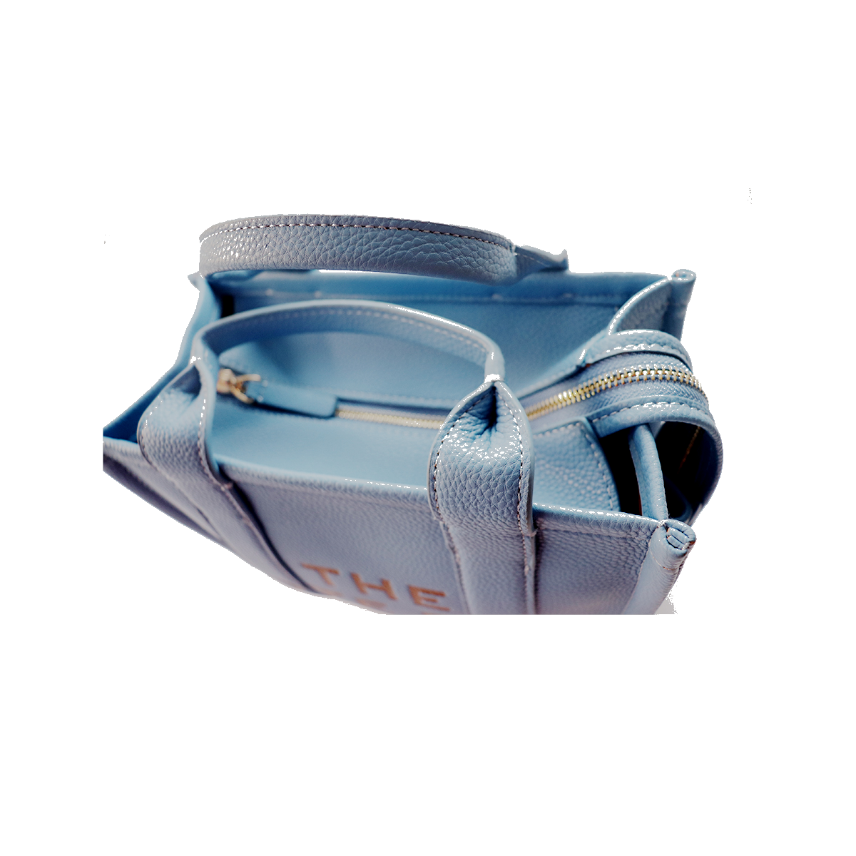 Marc Jacobs Women Light Blue Small Debossed Tote - All About Eg