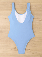 Candy-Colored Wrinkle Fabric Wave Stripe Women's One-Piece Swimsuit, Fluorescent, Triangle Tight Jumpsuit - All About Eg