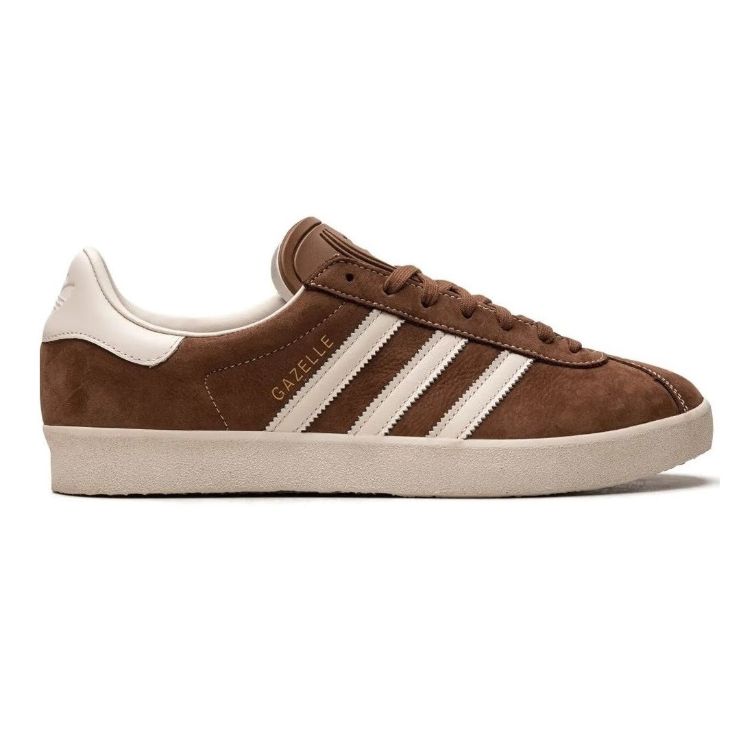 Adidas Gazelle 3 Stripes Leather Sneakers Brown
