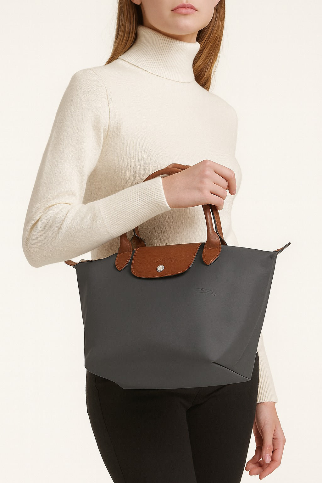 Longchamp Le Pliage M Handbag - Dark Grey