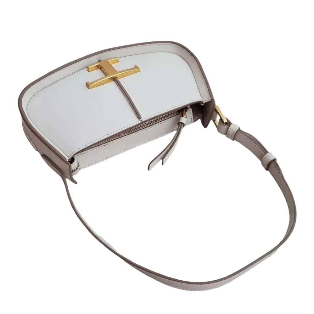 Tod's Micro Deni Lume leather top handle bag White - All About Eg