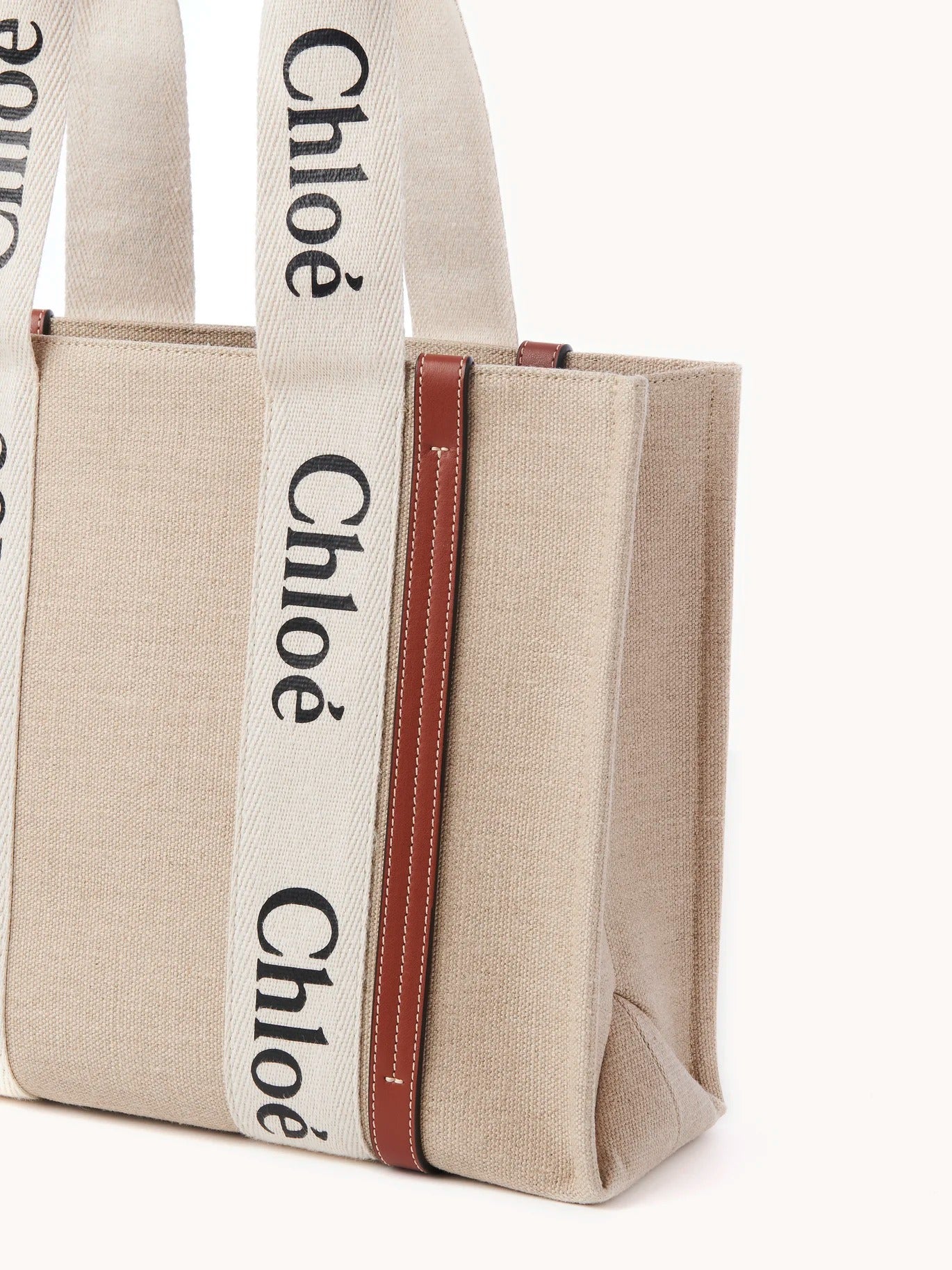 Chloé Beige ‘Woody’ Tote Bag - All About Eg