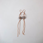 Double Chain Rose Gold Earring - All About Eg