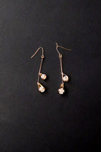 Long Crystal Quartz Twig Earrings - All About Eg