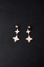 Mother of Pearl Star Drop Earrings - All About Eg