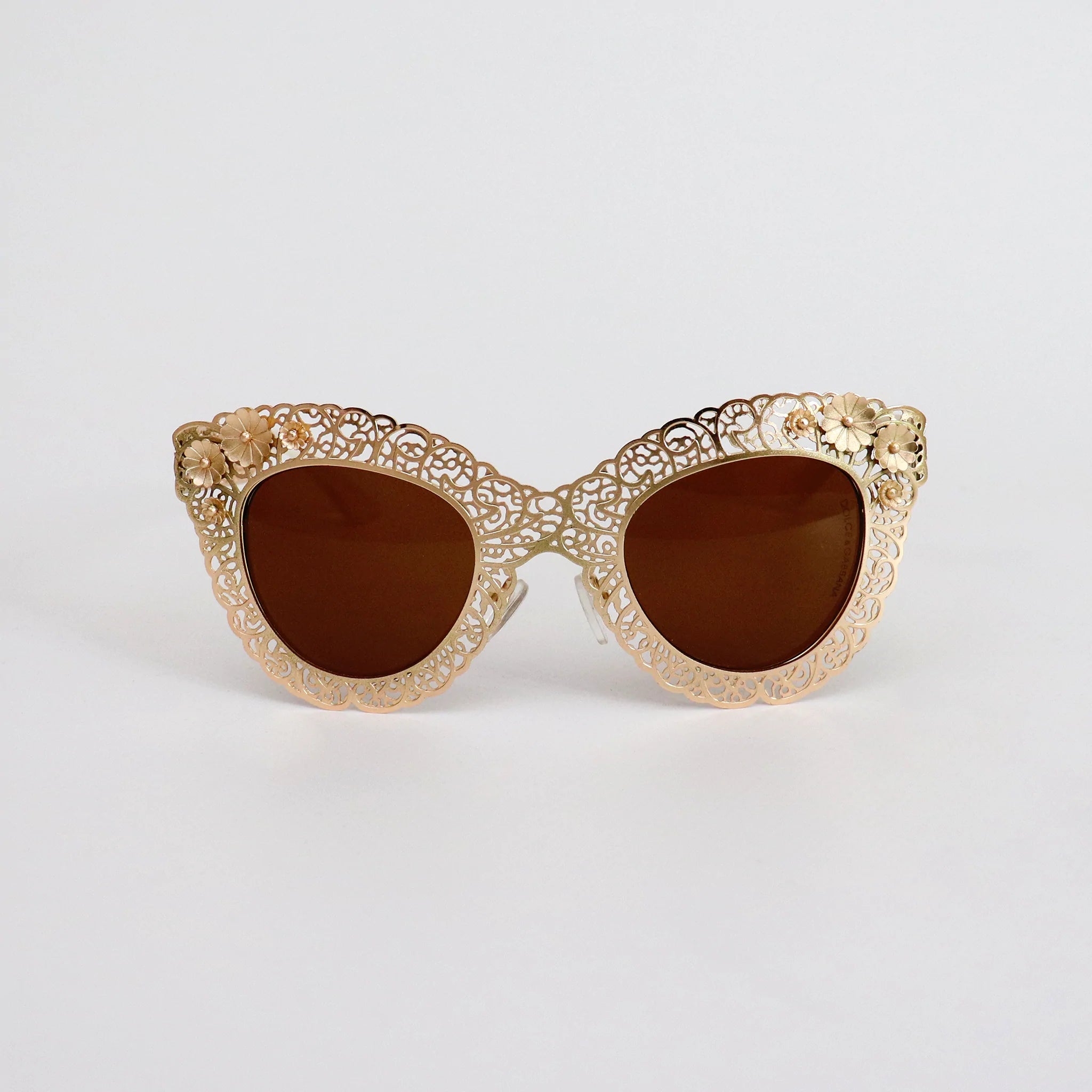 GOLD FRAME BROWN LENS - All About Eg