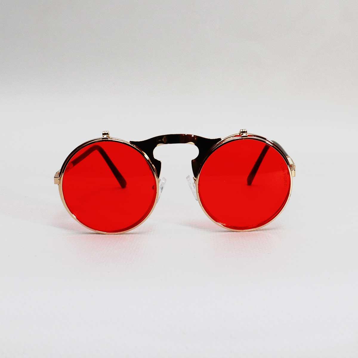 GOLD FRAME RED LENS - All About Eg