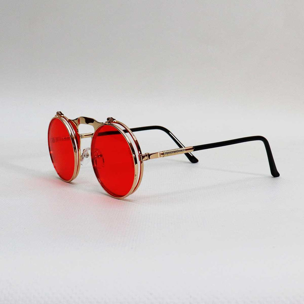 GOLD FRAME RED LENS - All About Eg