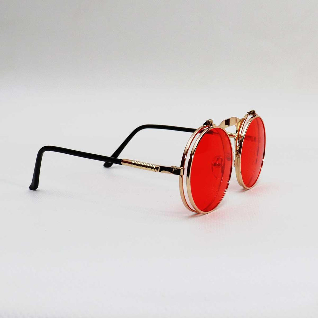 GOLD FRAME RED LENS - All About Eg