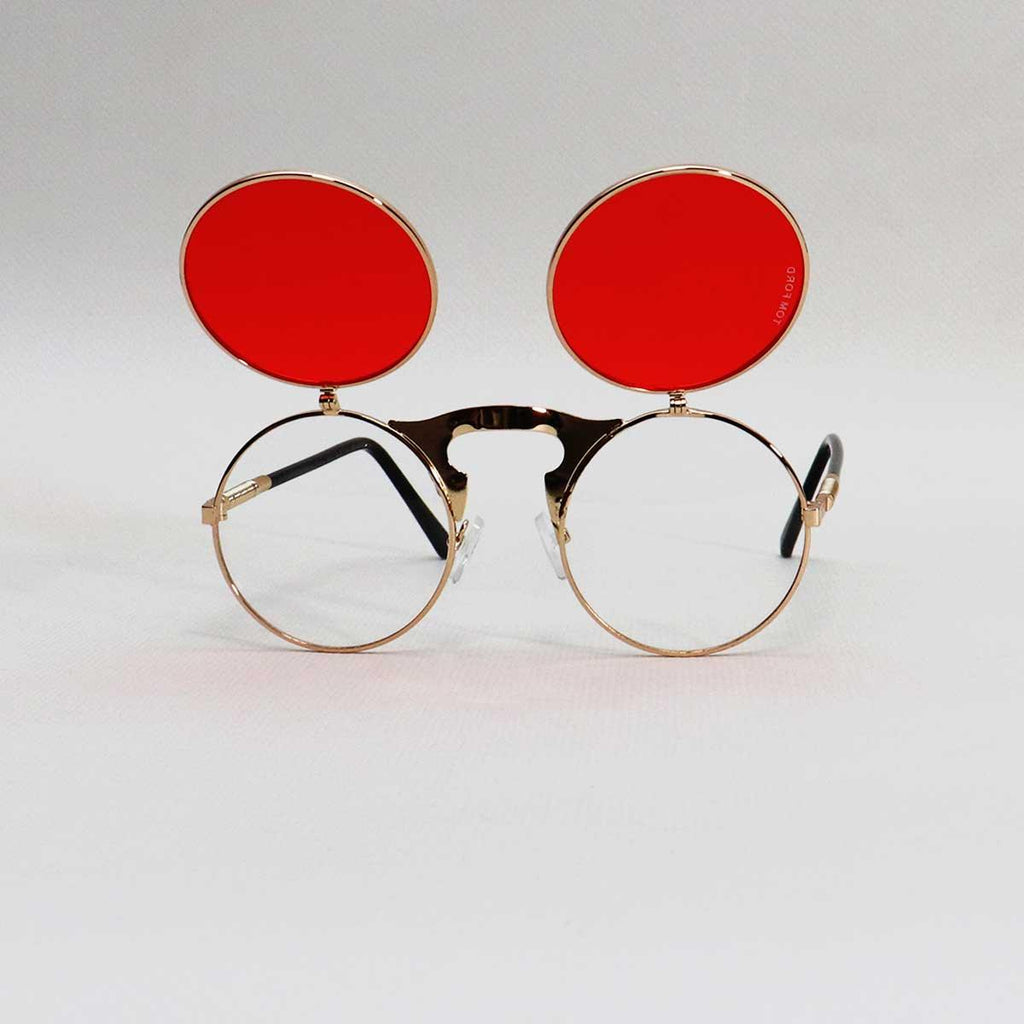GOLD FRAME RED LENS - All About Eg