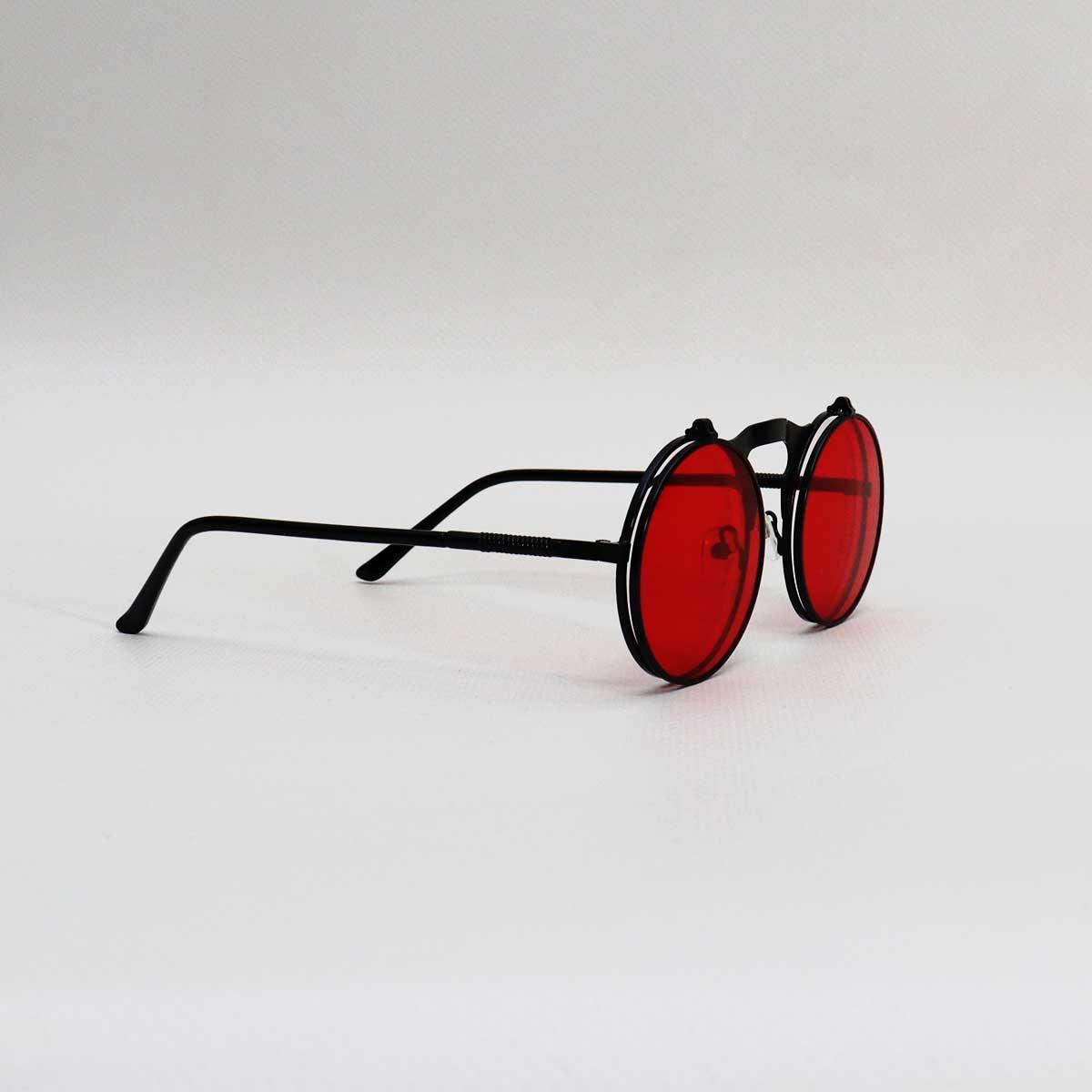 BLACK FRAME RED LENS - All About Eg