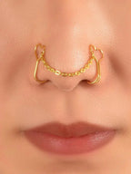 Heart & Chain Decor Nose Ring - All About Eg