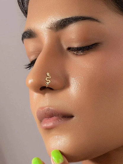 Snake Decor Nose Cuff - All About Eg