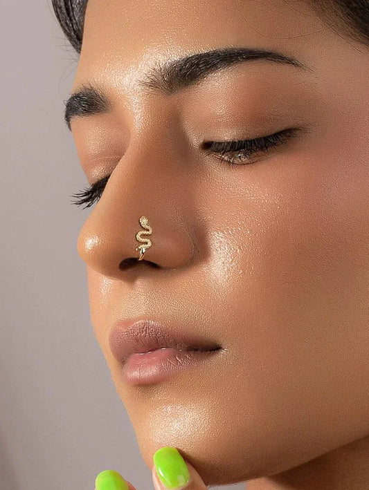 Snake Decor Nose Cuff - All About Eg