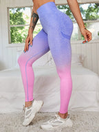 Gradient Color Seamless Sports Leggings - All About Eg