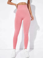 Seamless Wide Waistband Leggings - All About Eg