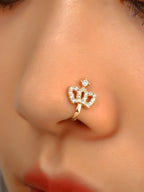 Zircon Crown Nose Ring - All About Eg