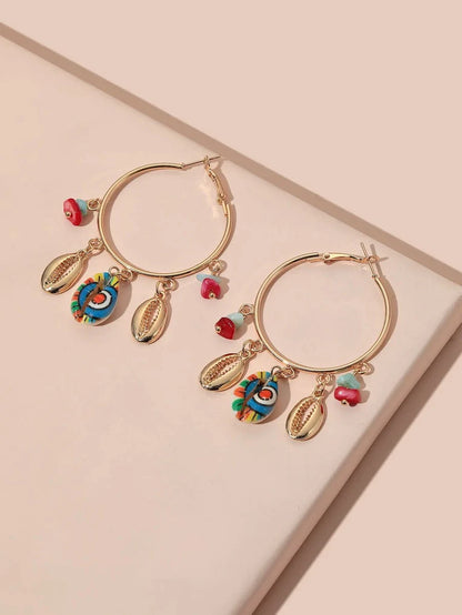 Seashell dangle earrings - All About Eg