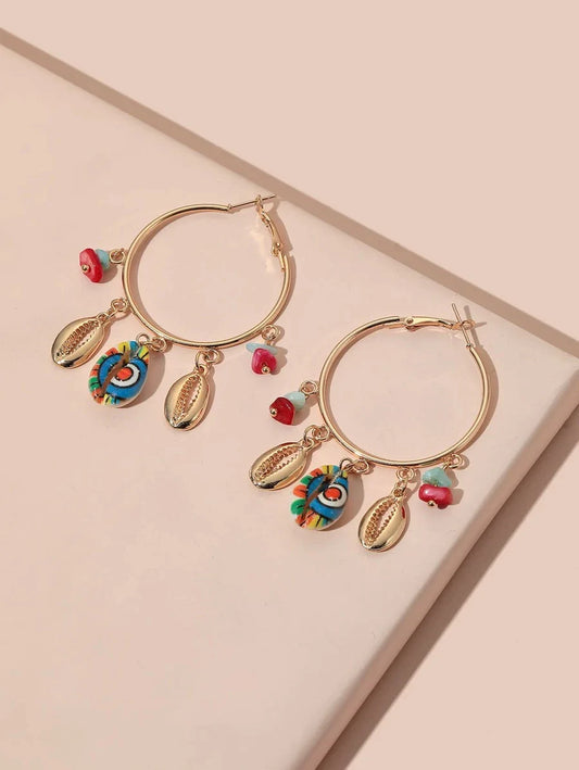 Seashell dangle earrings - All About Eg
