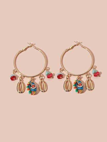 Seashell dangle earrings - All About Eg