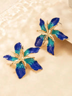 Flower design earrings - All About Eg