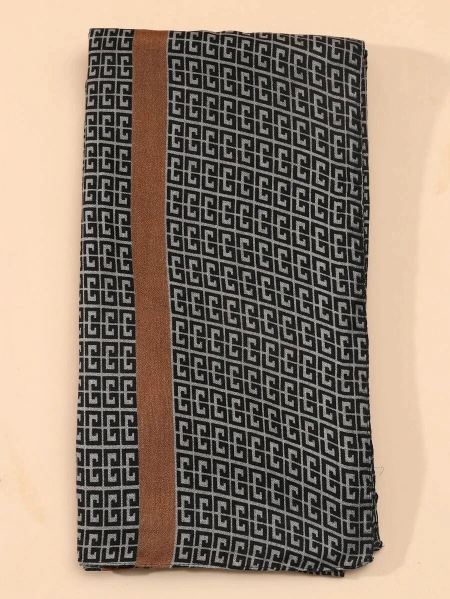 Graphic Print Scarf - All About Eg